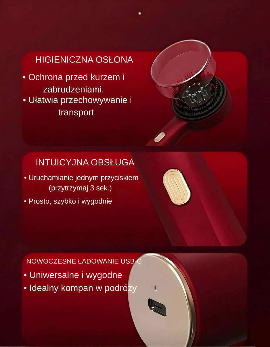 Masażer Premium Zenith 3-w-1: Terapia Światłem, Mikroprądy i Aplikator Serum